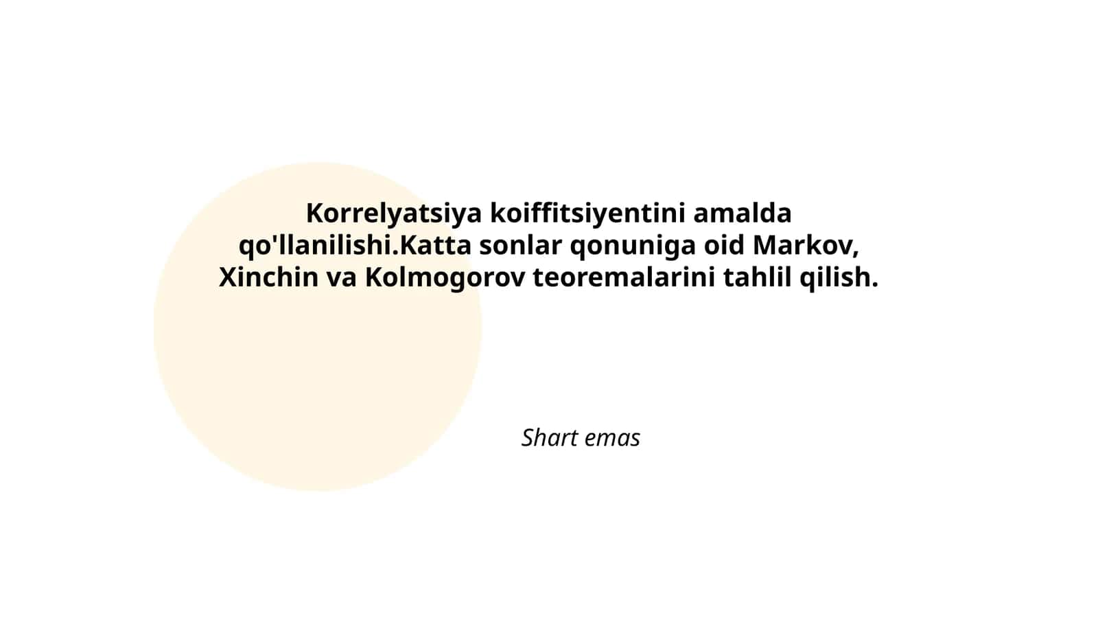 Korrelyatsiya koeffitsiyenti: taʼrifi va statistik xossalari 1