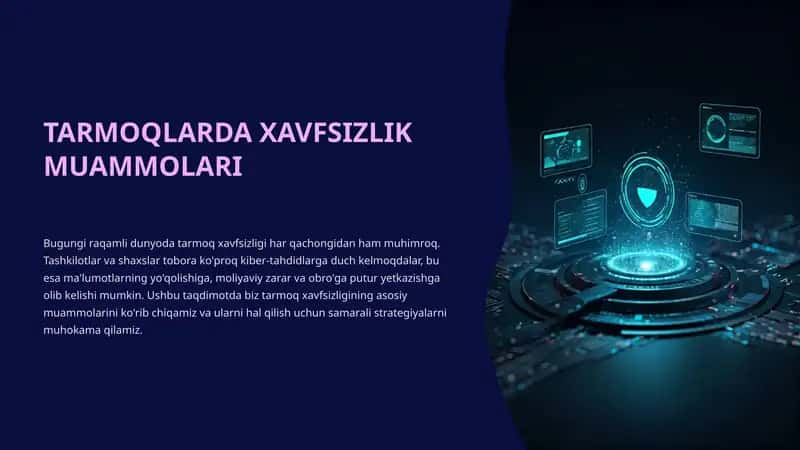 Tarmoq xavfsizligi muammolari 1