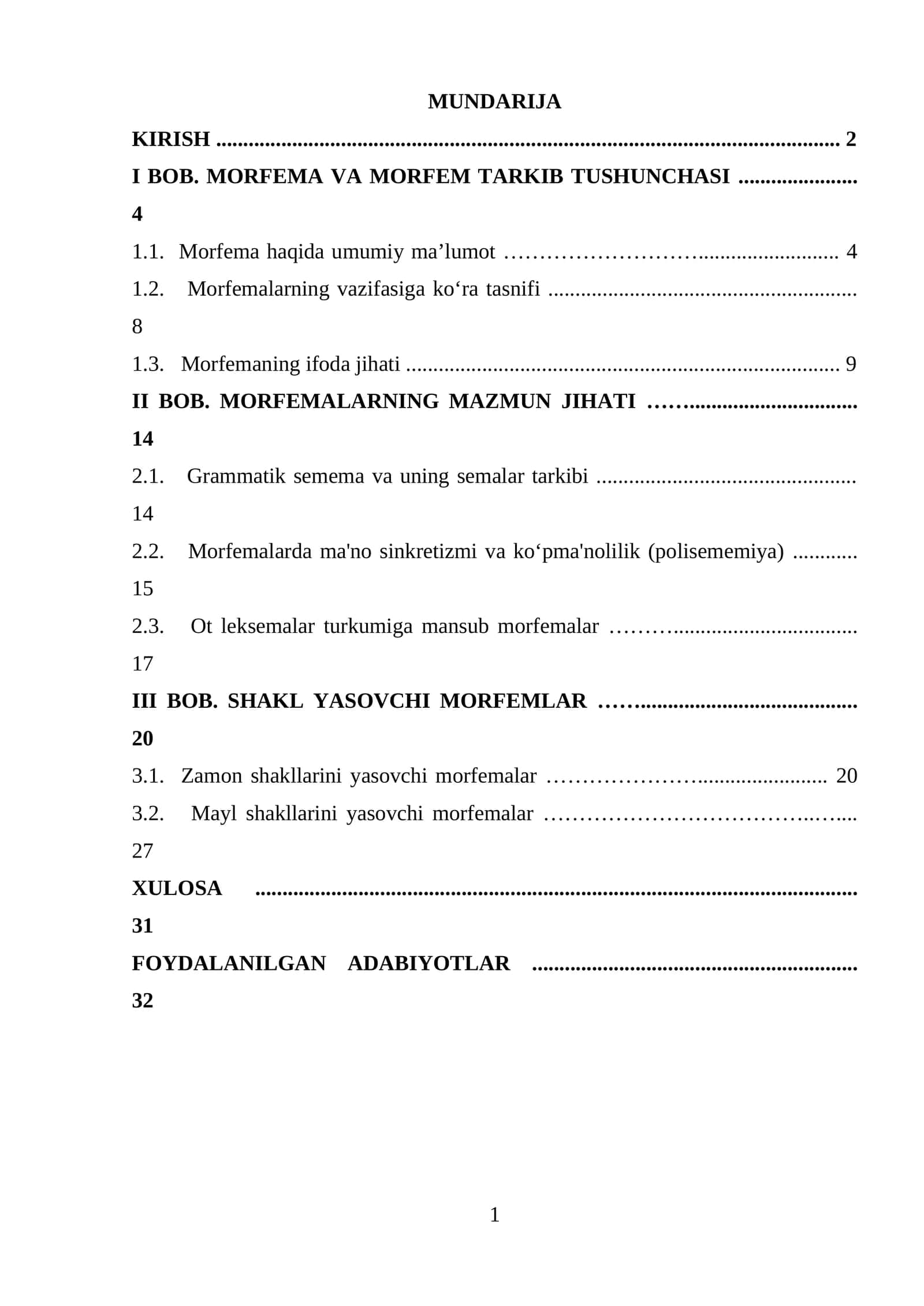 So'zning morfem tarkibidagi o'zgarishlar 1