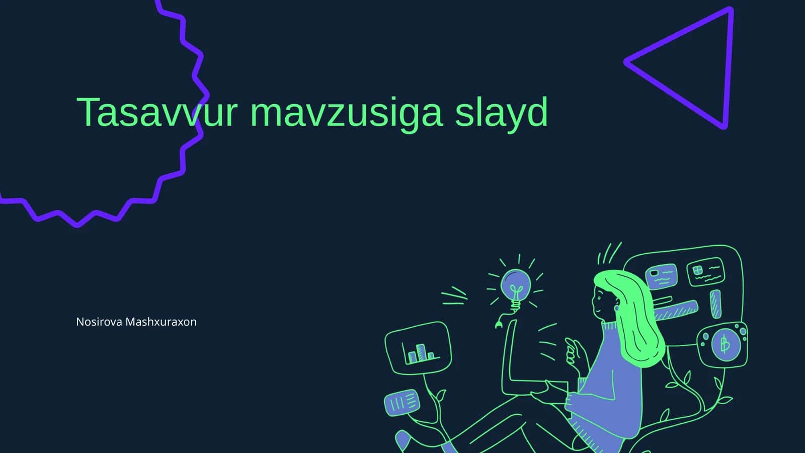 Tasavvur mavzusiga slayd 1