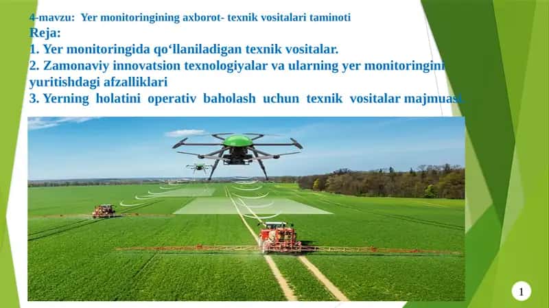 Yermonitoringining axborot-texnik vositalari taminoti 1