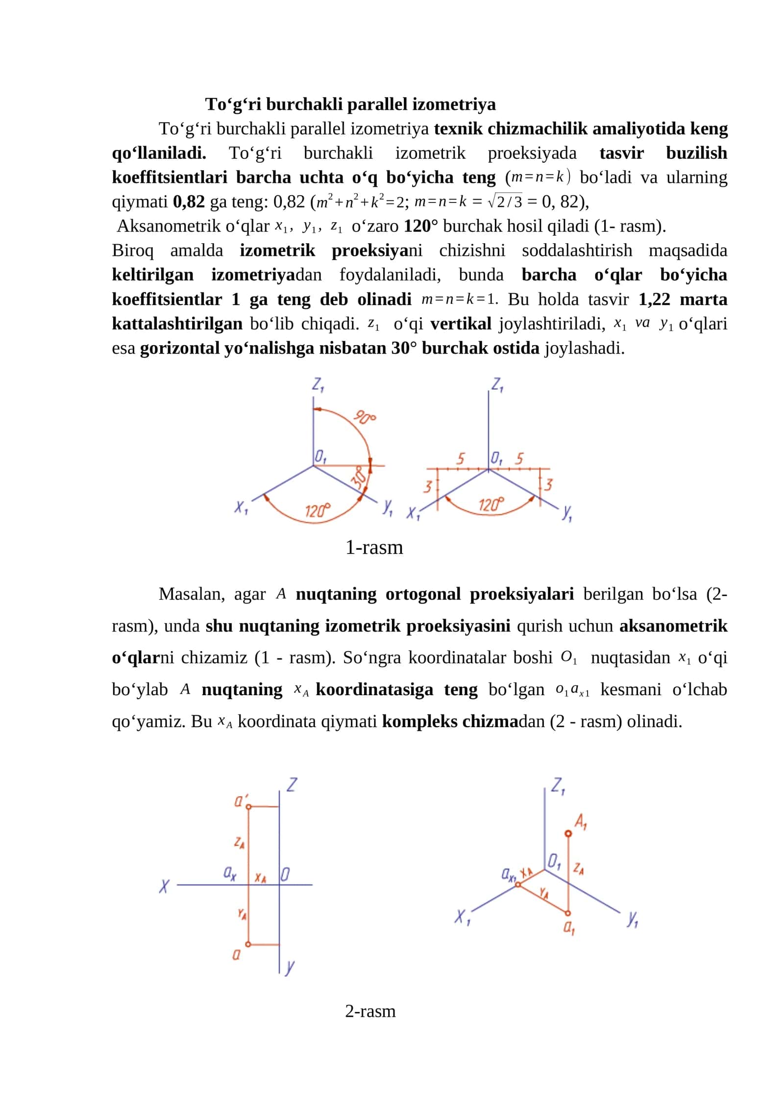 To‘g‘ri burchakli parallel izometriya 1