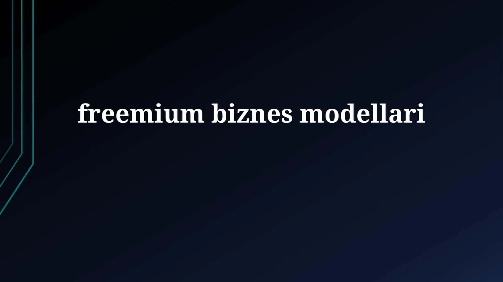 Freemium modellari 1
