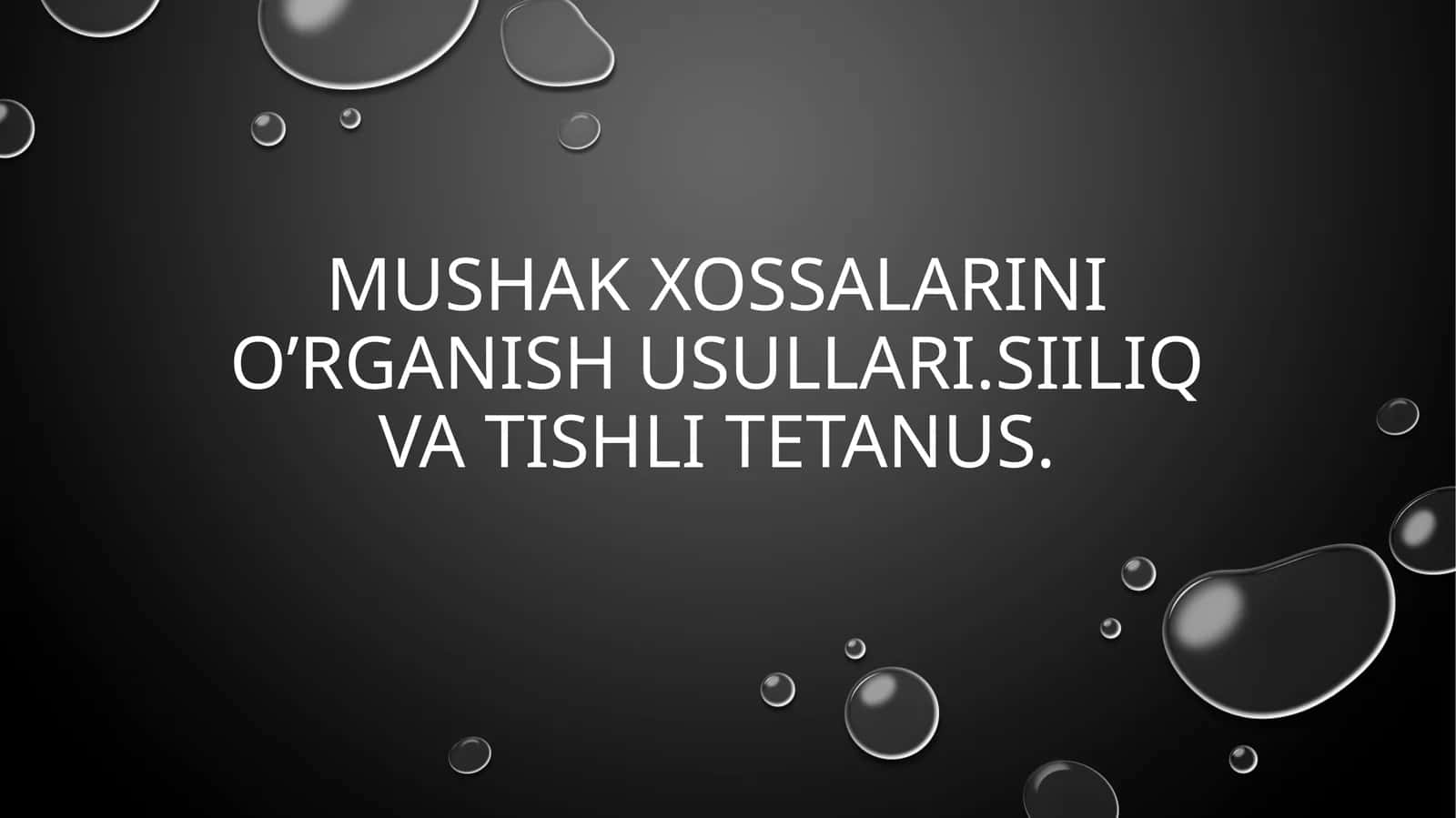 Skelet Muskullarining Fizioligik Xossalari 1
