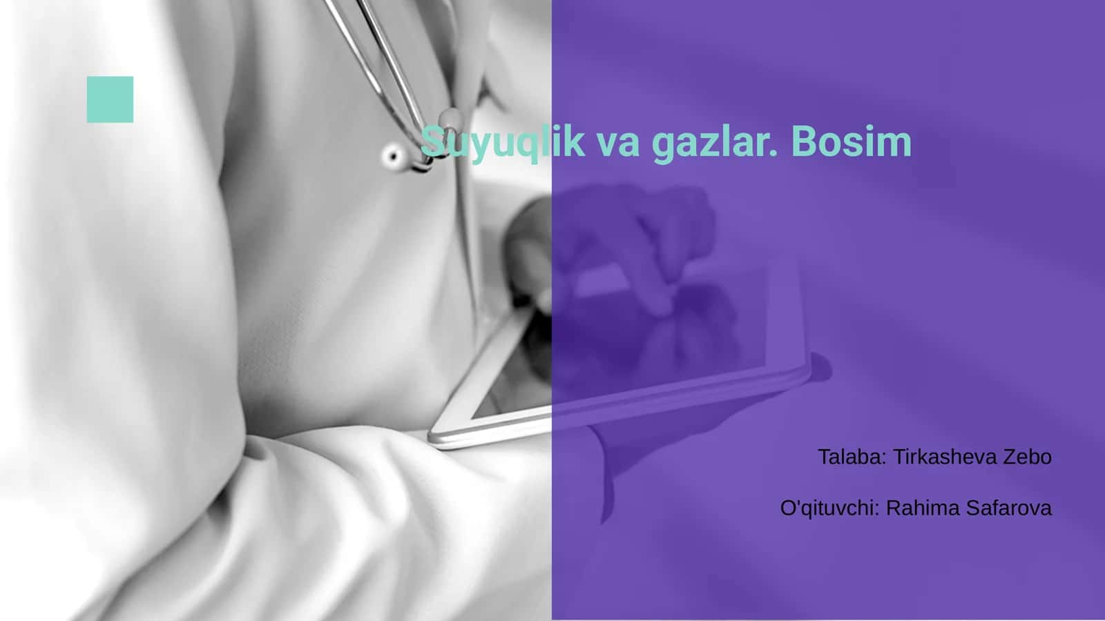 Suyuqlik va gazlar. Bosim 1