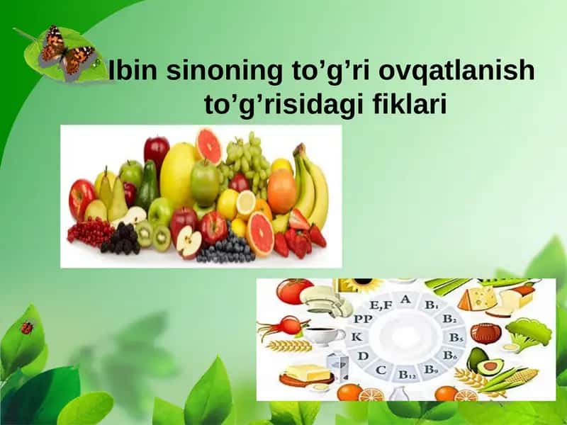 Massoviy ovqatlanishning to'g'ri ovqatlanish to'g'risidagi fikrlari 1
