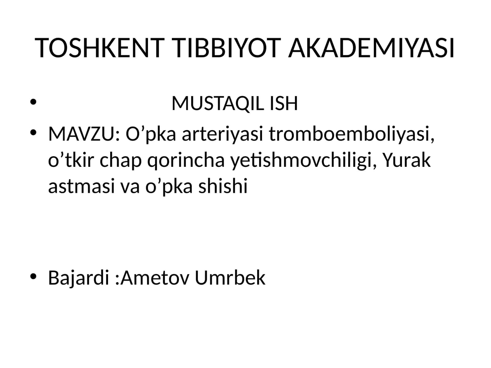 O‘pkaarteriyasiTromboemboliyasi 1