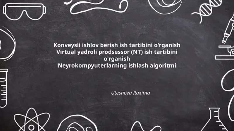 Konveysli ishlov berish tizimlari 1