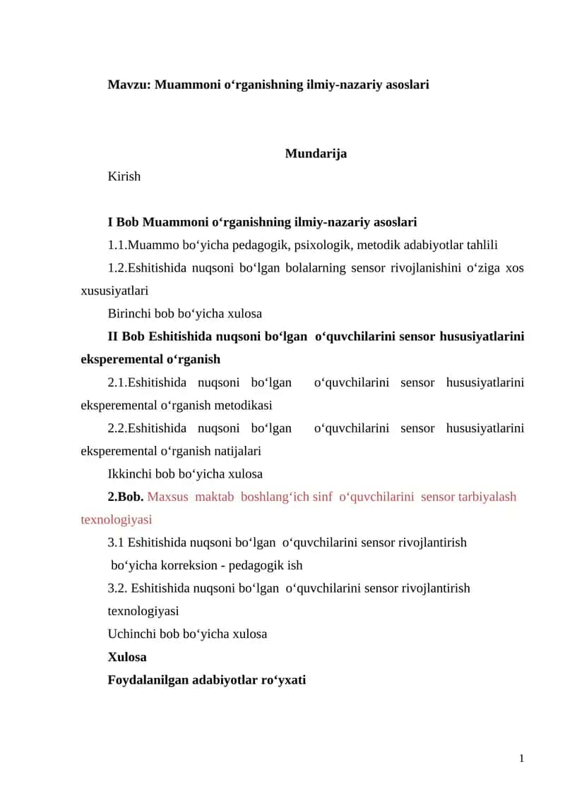 Muammoni o‘rganishning ilmiy-nazariy asoslari 1