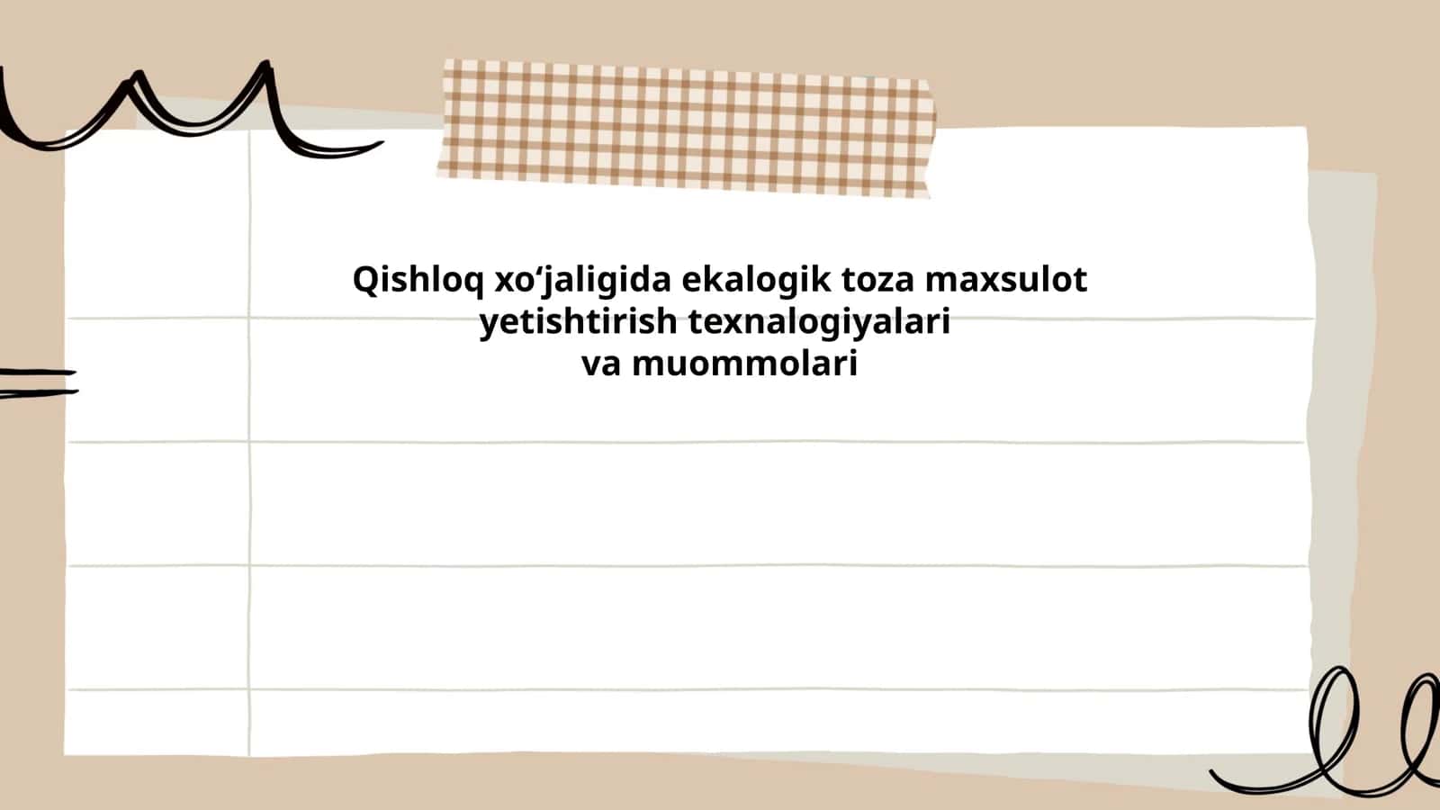 Ekologik toza qishloq xo‘jaligini rivojlantirish texnologiyalari 1