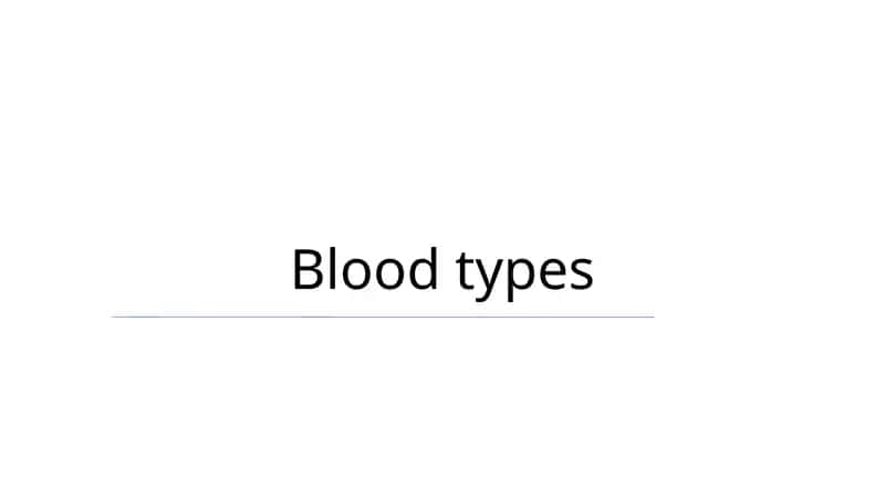 Blood Types 1