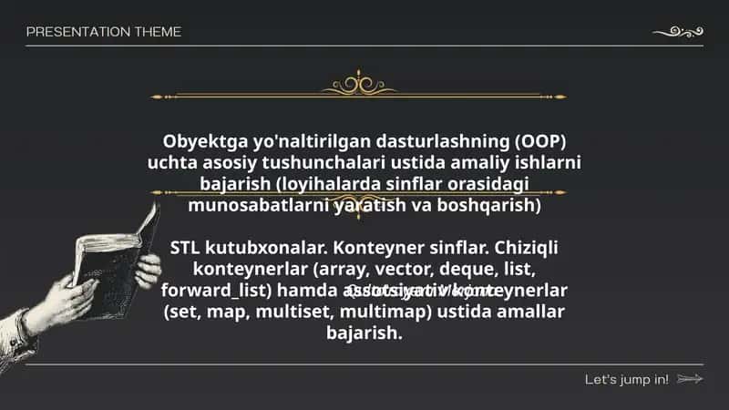 Obyektga yo'naltirilgan dasturlash 1