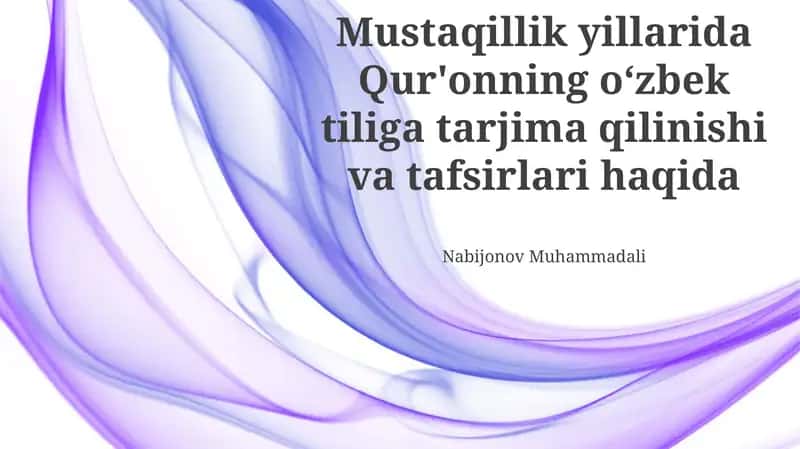 Qur'on Tarjimalarining Tilviy Xususiyatlari va Uslubiy Yondashuvlar 1