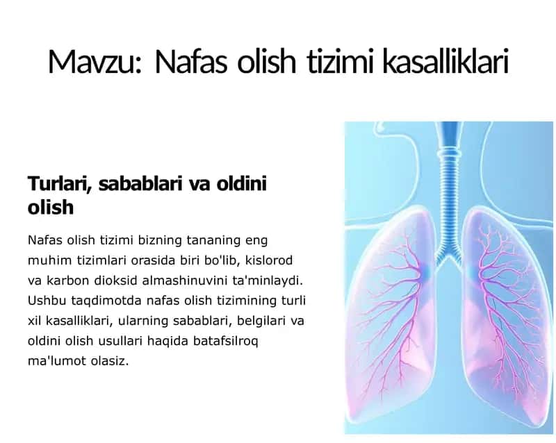 Nafas olish tizimi kasalliklari 1