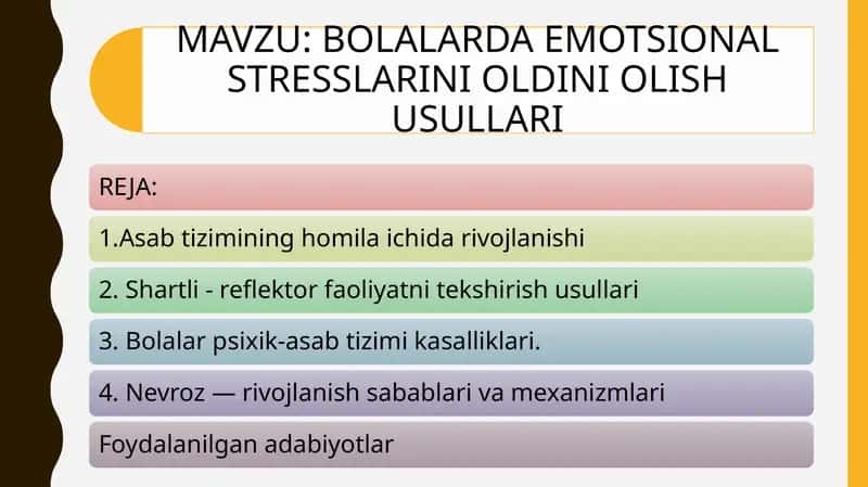 BOLALARDA EMOTSIONAL STRESSLARINI OLDINI OLISH USULLARI 1