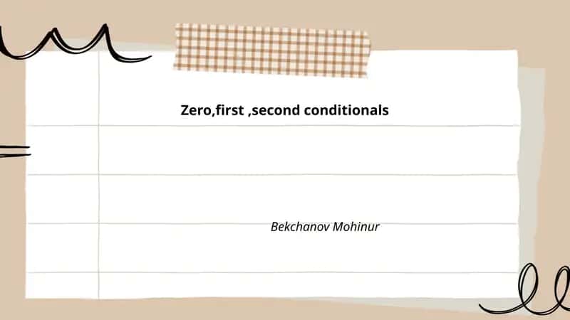 Zero Conditional Grammar Structure 1