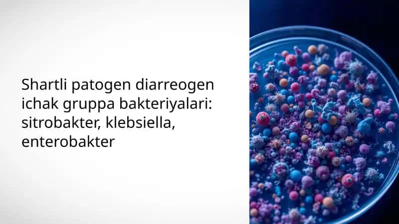 Shartli patogen diarreogen ichak gruppa bakteriyalari 1