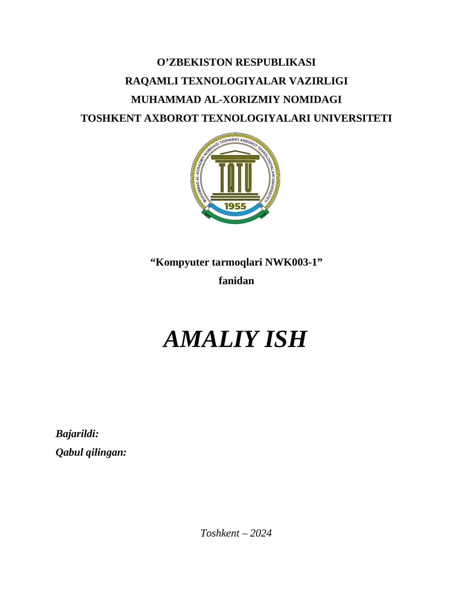 CISCO PACKET TRACER DASTURIDA WAN TARMOQLARINI LOYIHALASH. STATIK VA DINAMIK MARSHRUTLASH 1