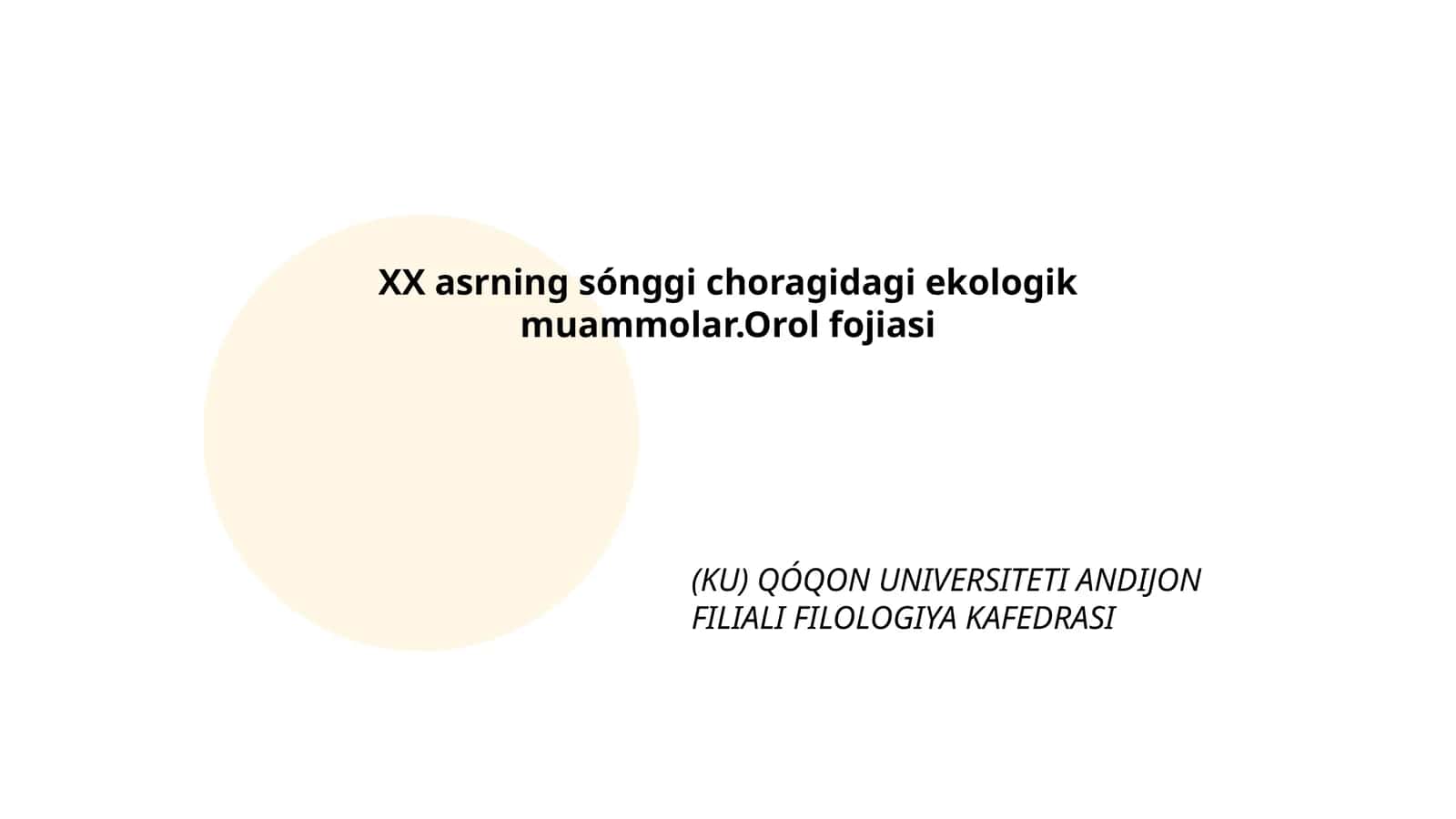 Orol fojiasi 1