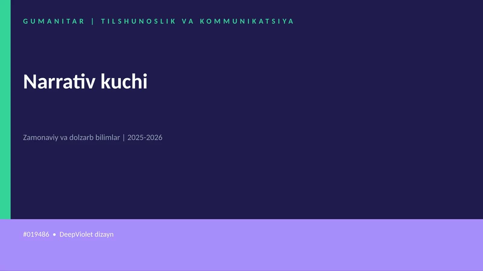 Narrativ kuchi 1