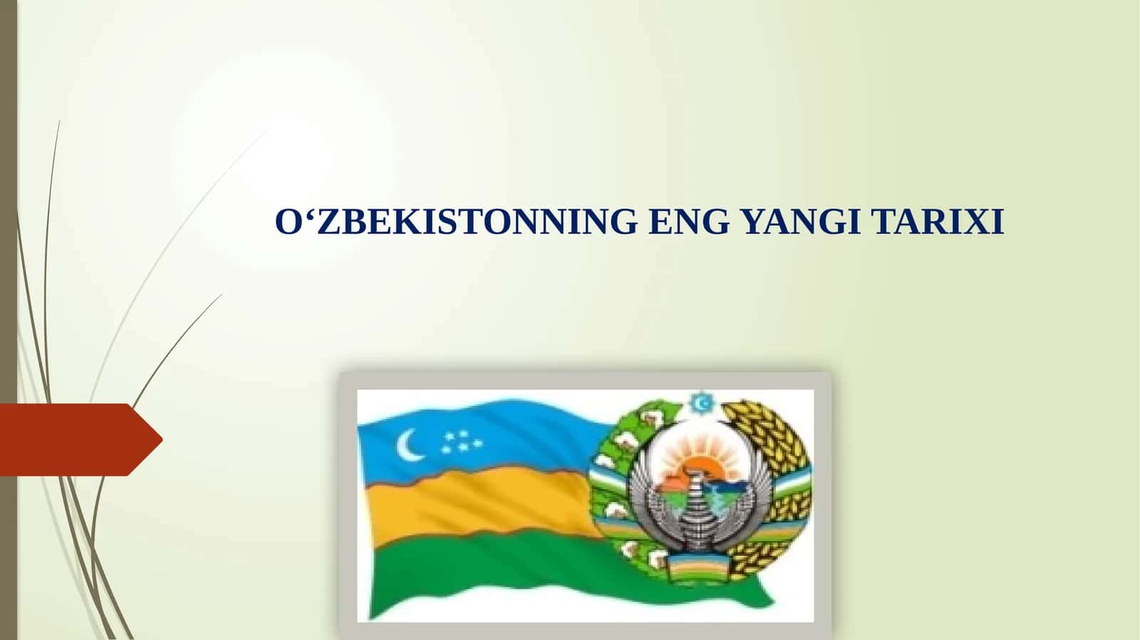 O‘ZBEKISTONNING ENG YANGI TARIXI 1