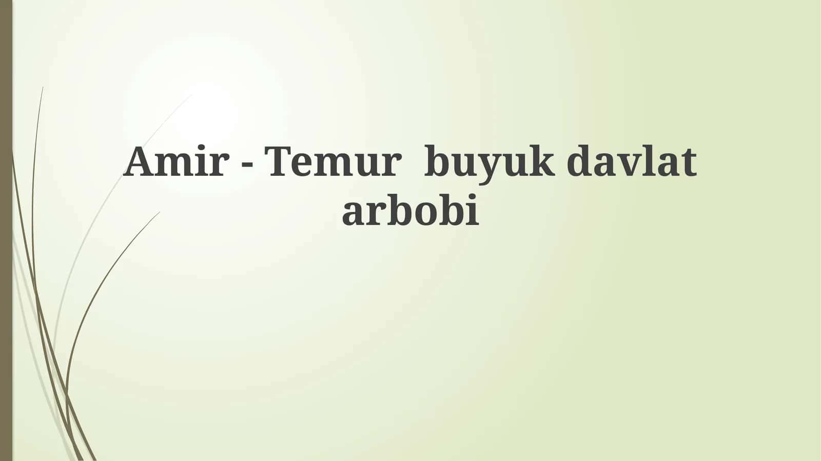 Temur imperiyasining chegaralari va hududlari 1