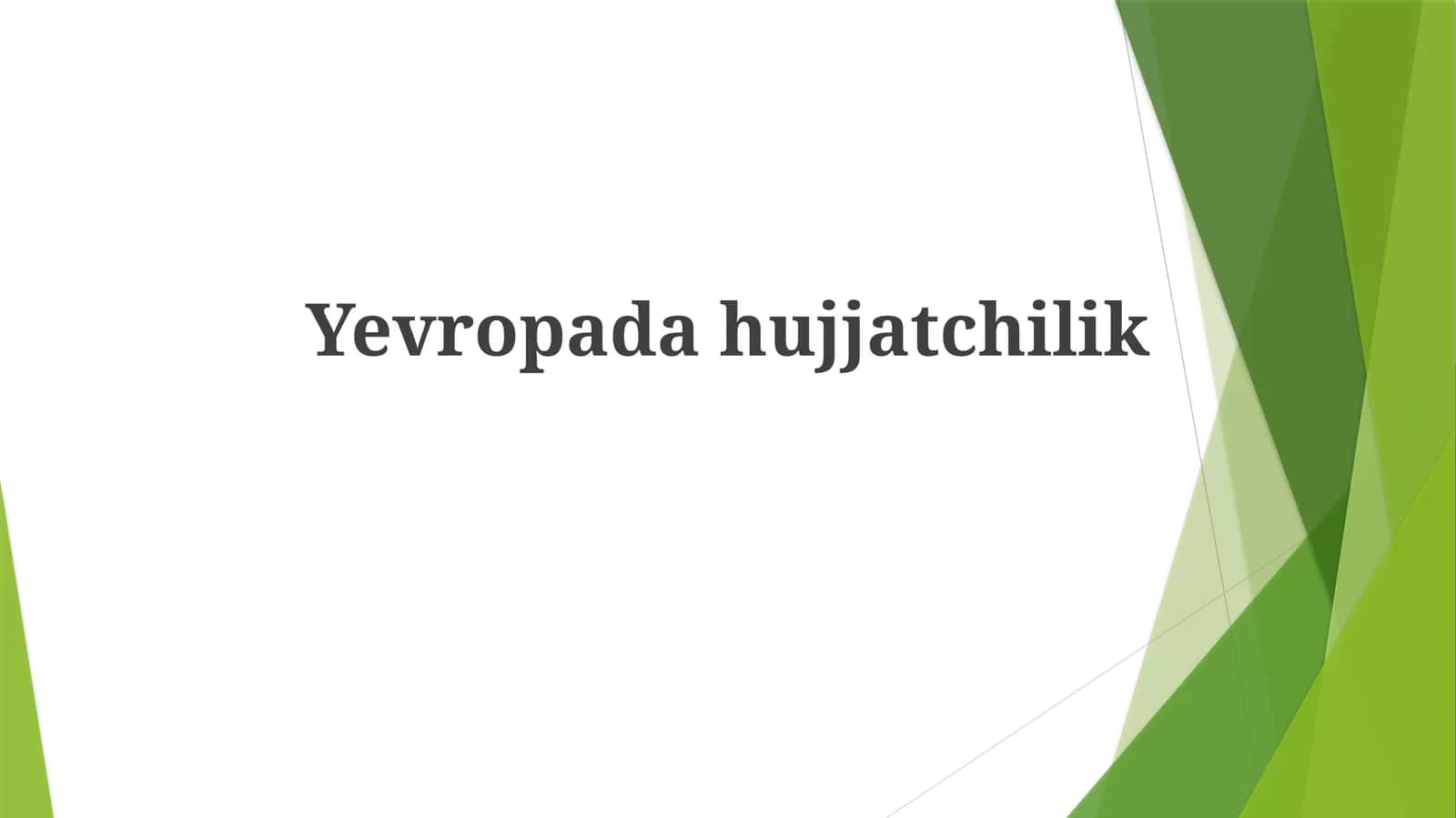 Yevropa Sanoati va Ijodiy Sanoat 1