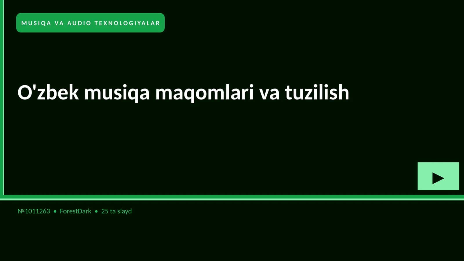 O'zbek musiqa maqomlari va tuzilish 1