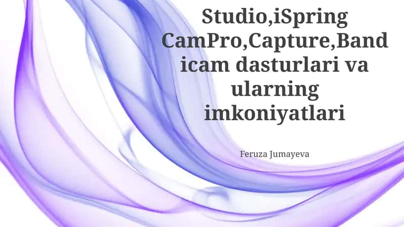 Bandicam, Ispring Campro, Camtasia Studio, Capture 1