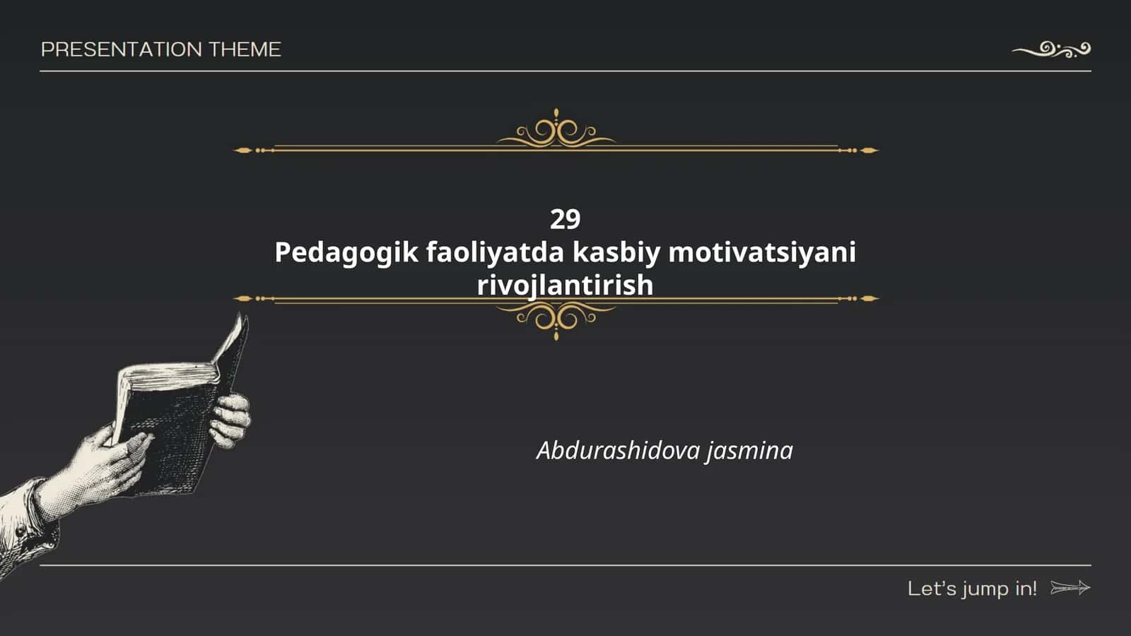 Kasbiy motivatsiyani rivojlantirish 1