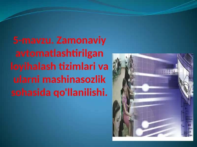 Texnik tizimlarda axborot texnologiyalari 1