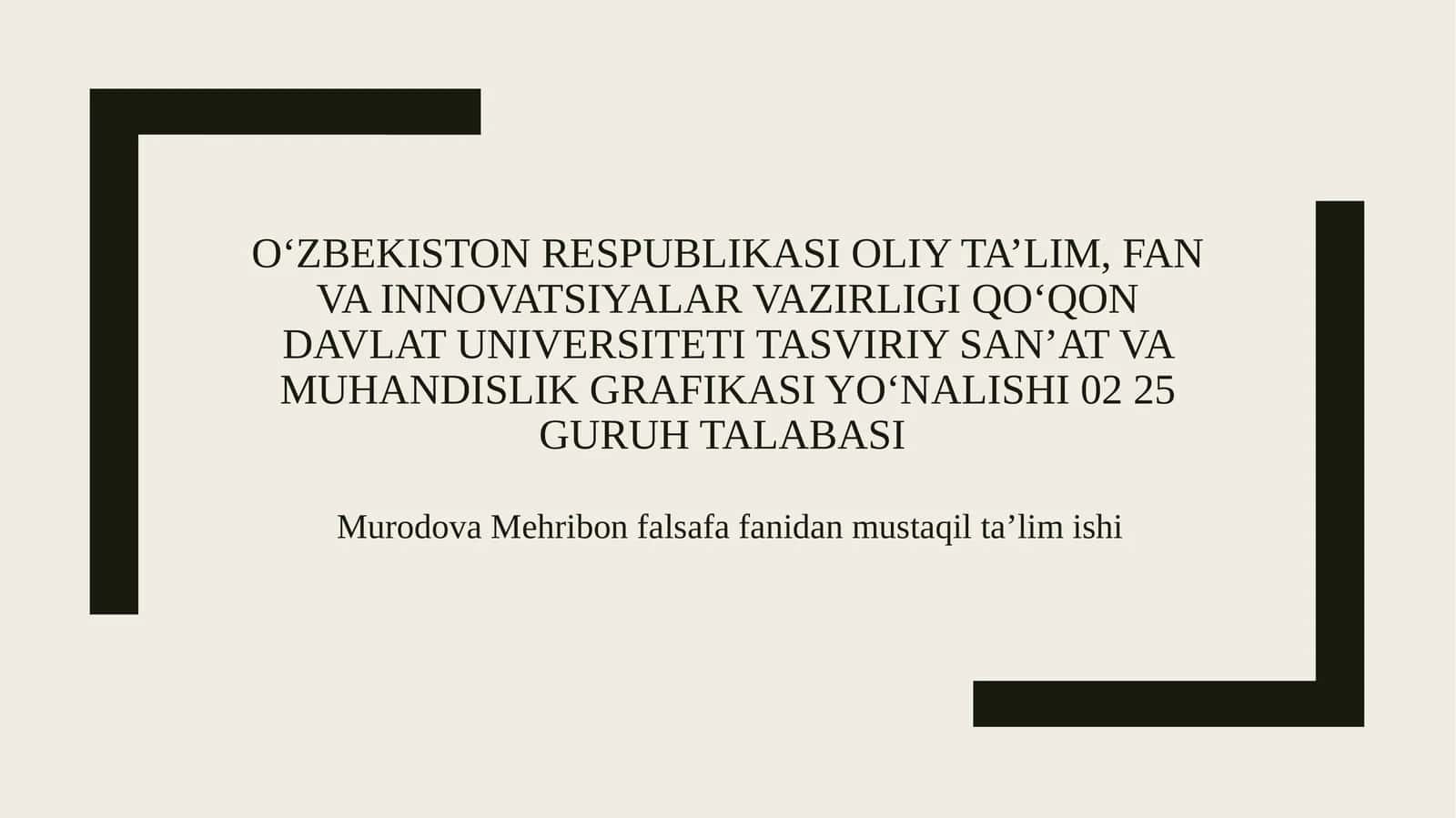 Aql falsafasi 1