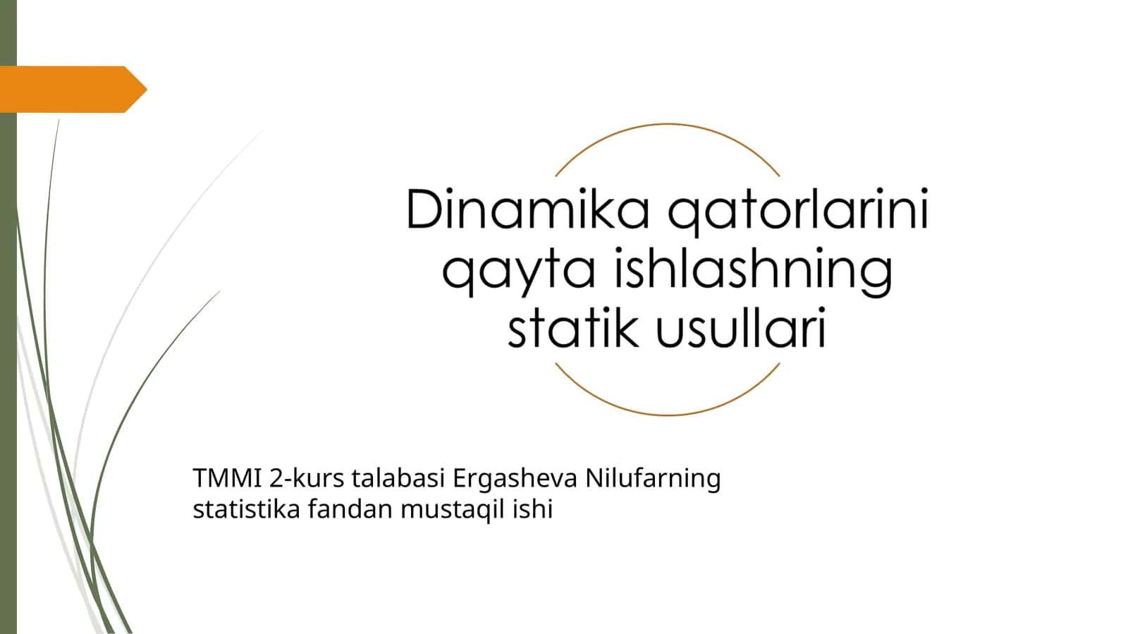 statistika fandan mustaqil ishi 1