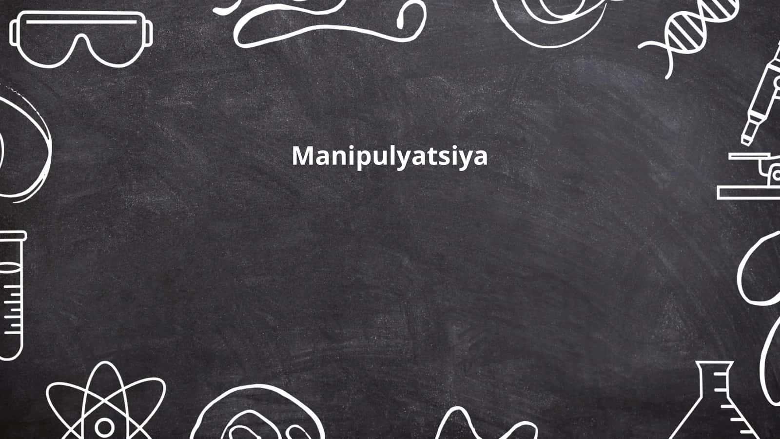 Manipulyatsiya 1