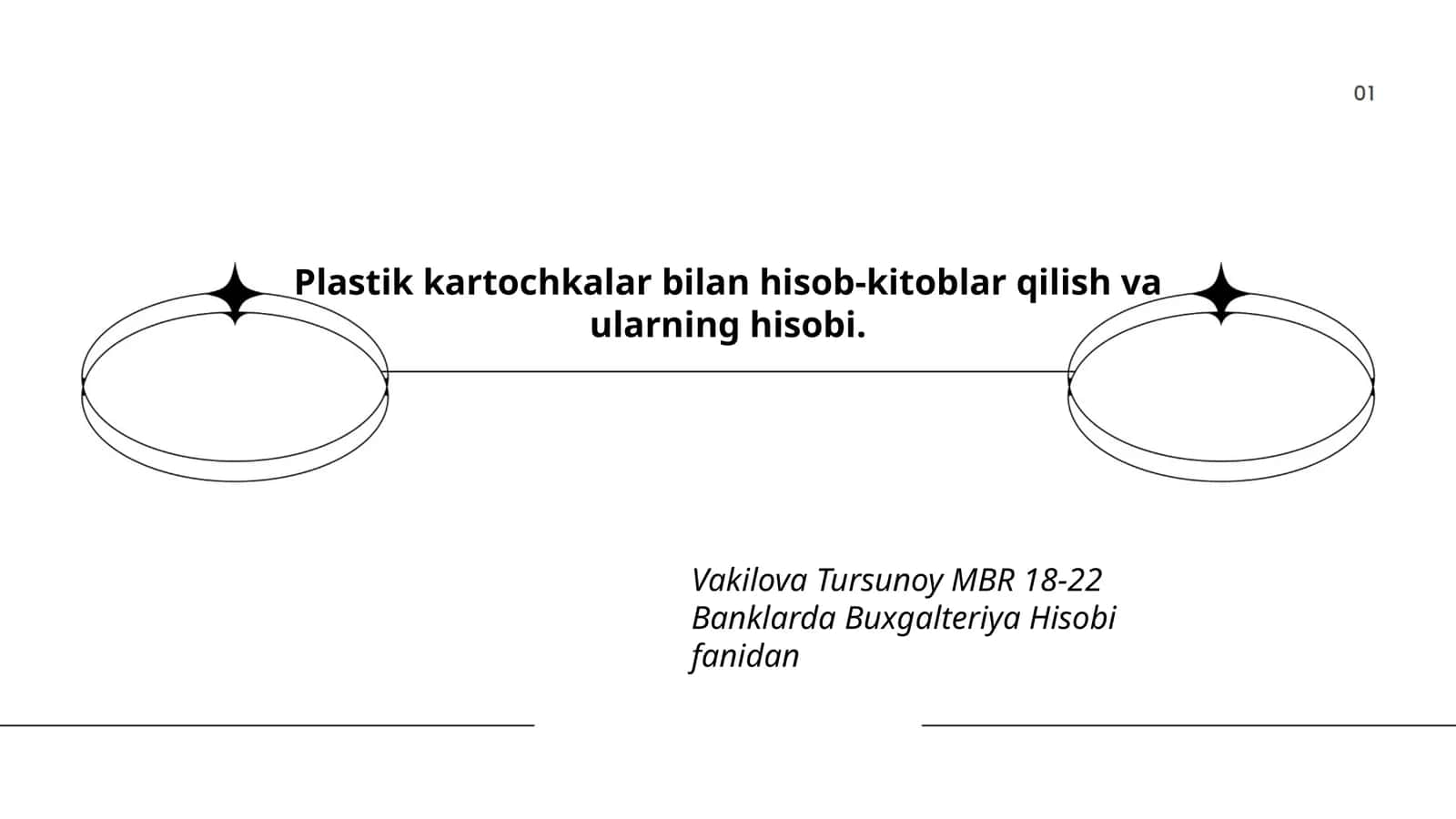 Plastik kartochkalar bilan hisob-kitoblar qilish va ularning hisobi 1