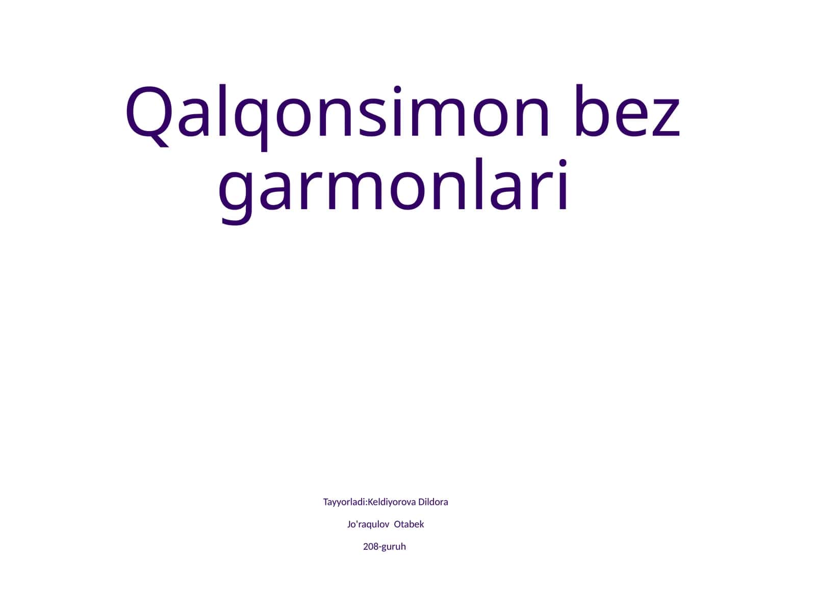 Qalqonsimon bez garmonlari 1