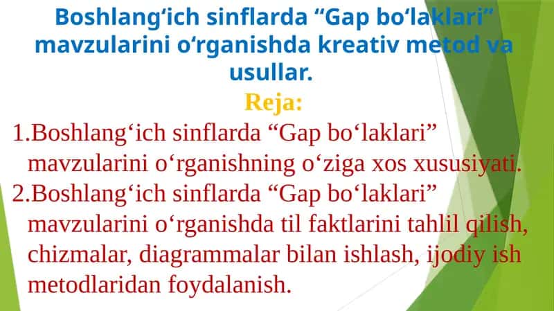 Gap Bo‘laklari 1