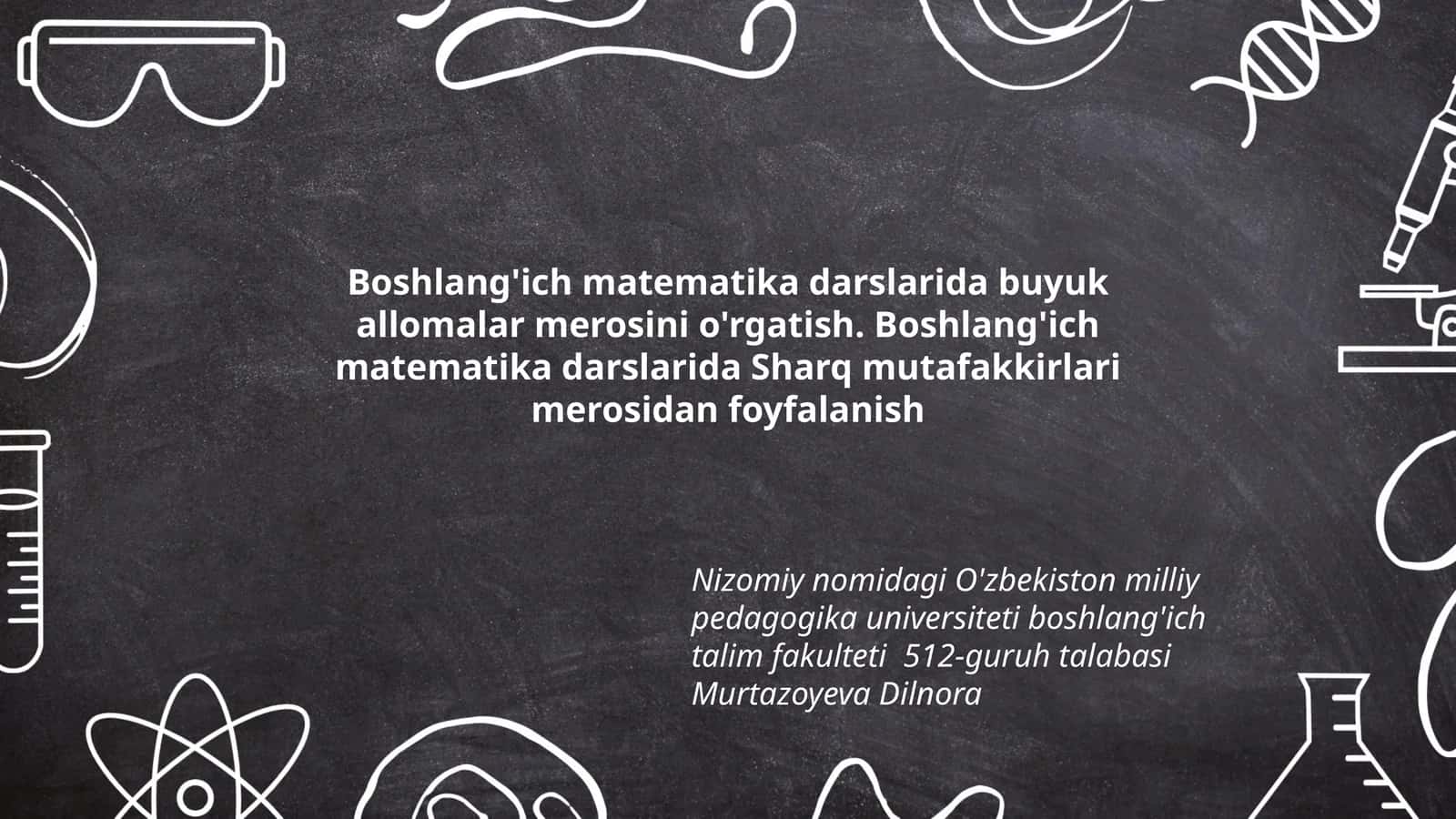 Sharq mutafakkirlari merosidan foydalanish 1