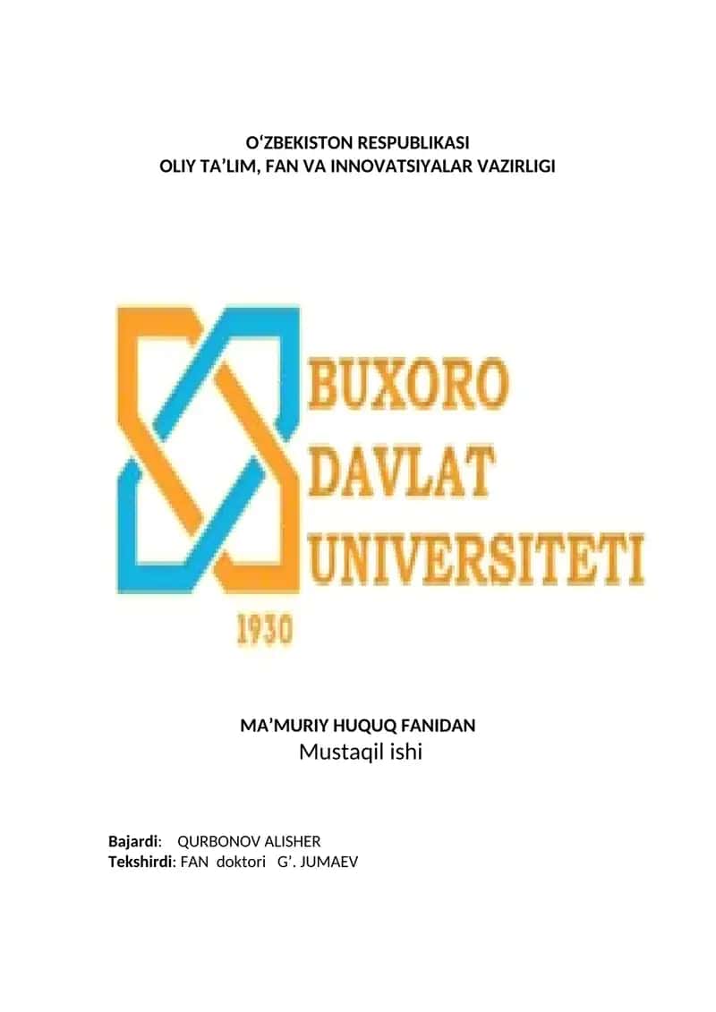 Ma’muriy tartib-taomillar tamoyillari 1