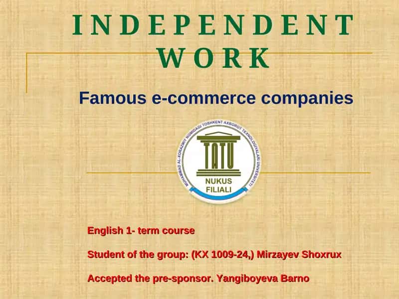 E-COMMERCE BUSINESS MODELS 1