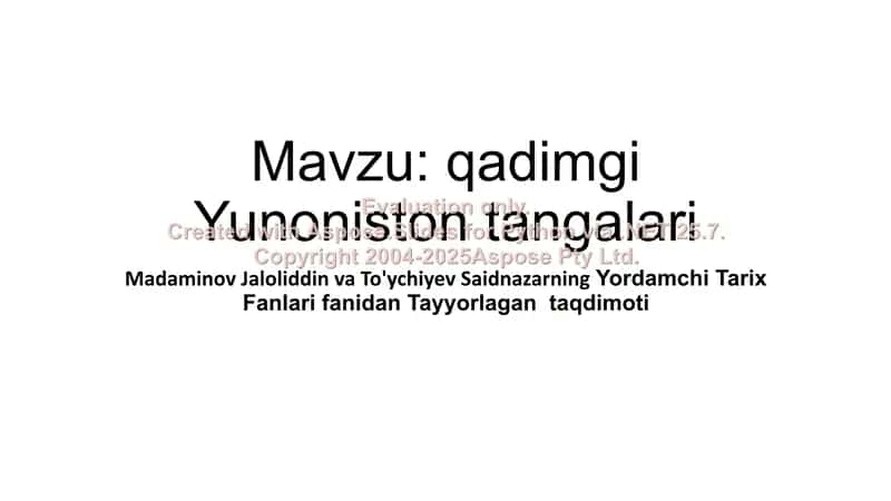 qadimgi Yunoniston tangalari 1