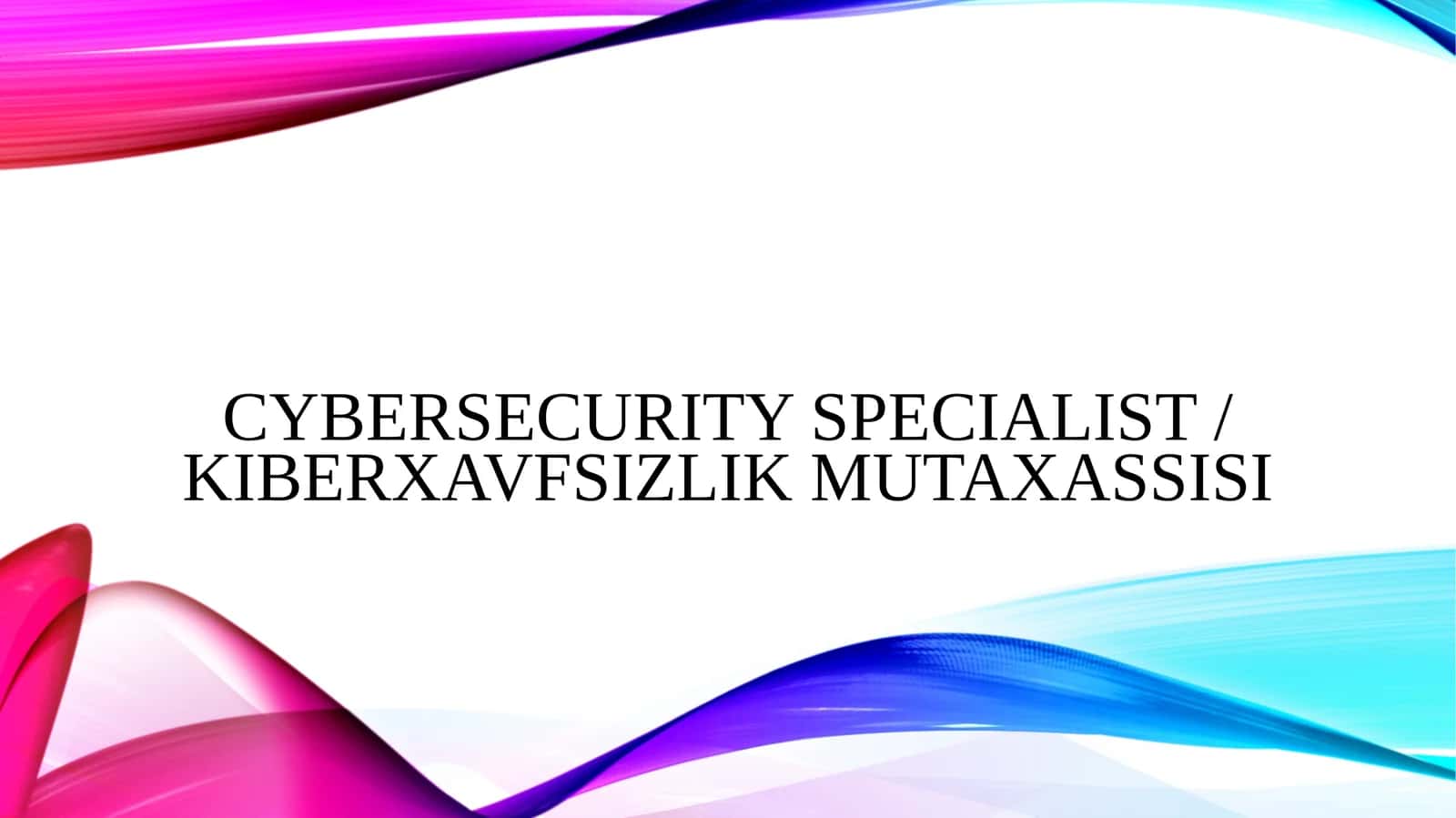 Kiberxavfsizlik mutaxassisi 1