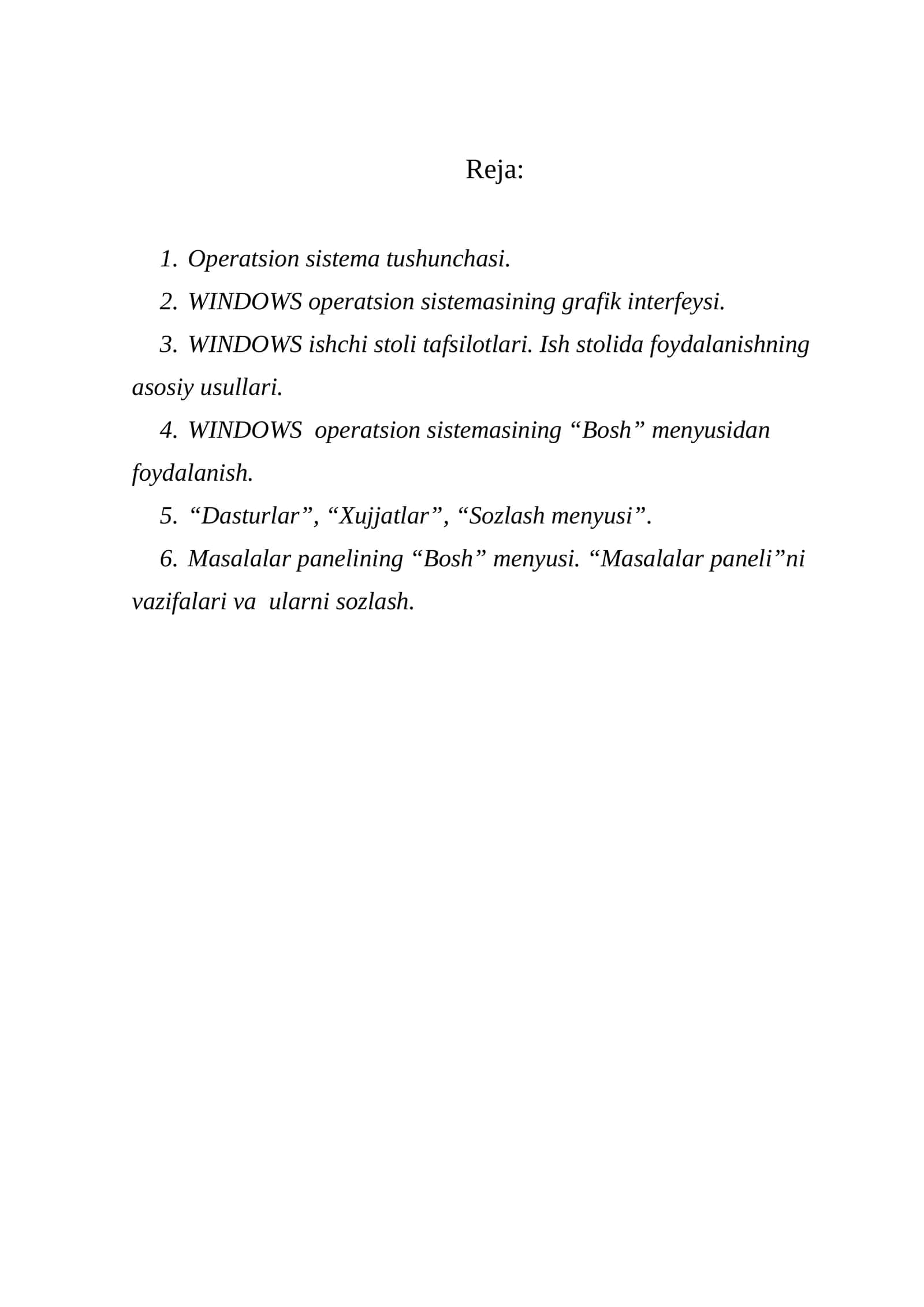 Operatsion Sistema Tushunchasi 1