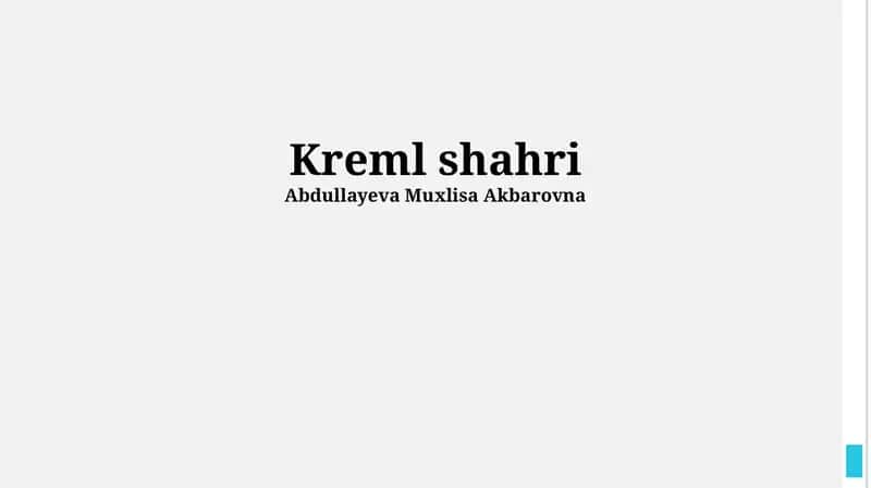 Kreml shahri 1