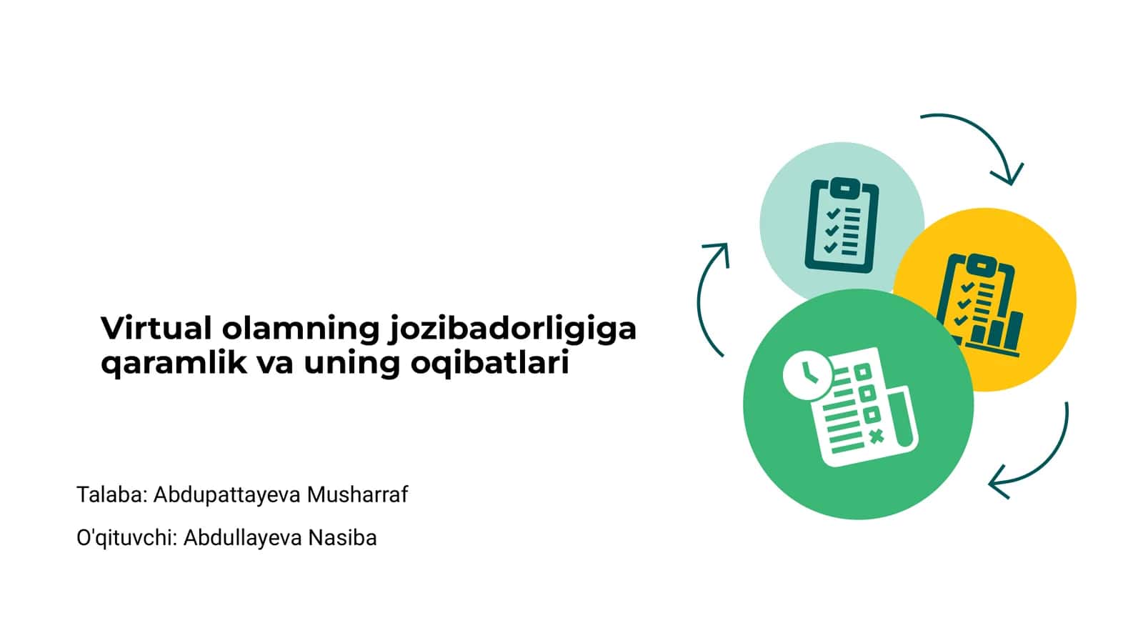 Virtual olamning jozibadorligiga qaramlik va uning oqibatlari 1