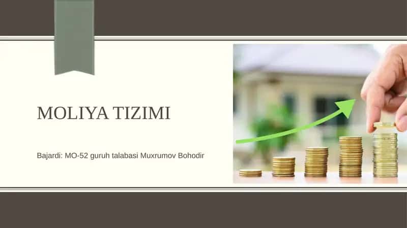 Moliya tizimi 1