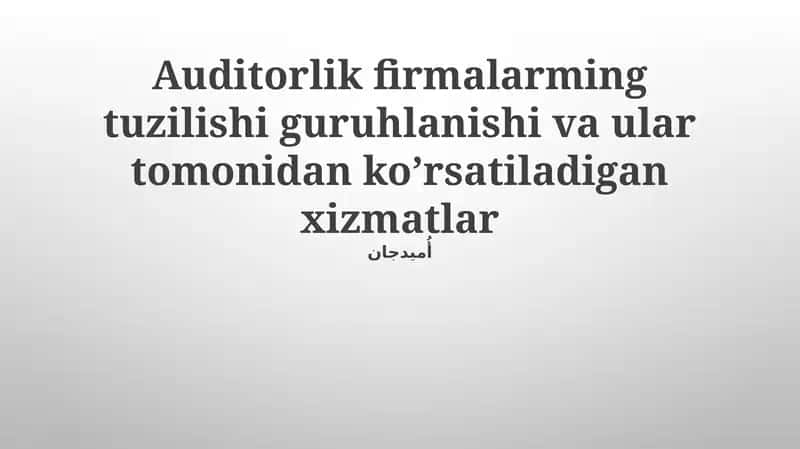 Moliyaviy Hisobotlar Bo'yicha Mutaxassislik 1