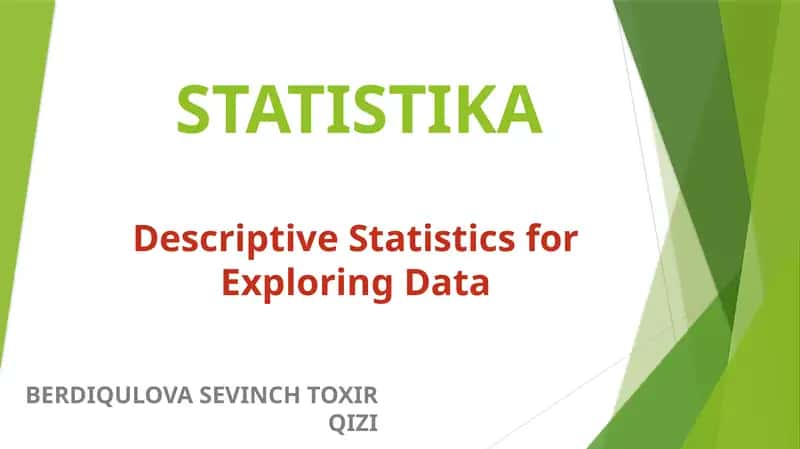 STATISTIKA 1