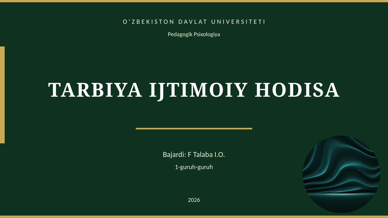 TARBIYA IJTIMOIY HODISA 1