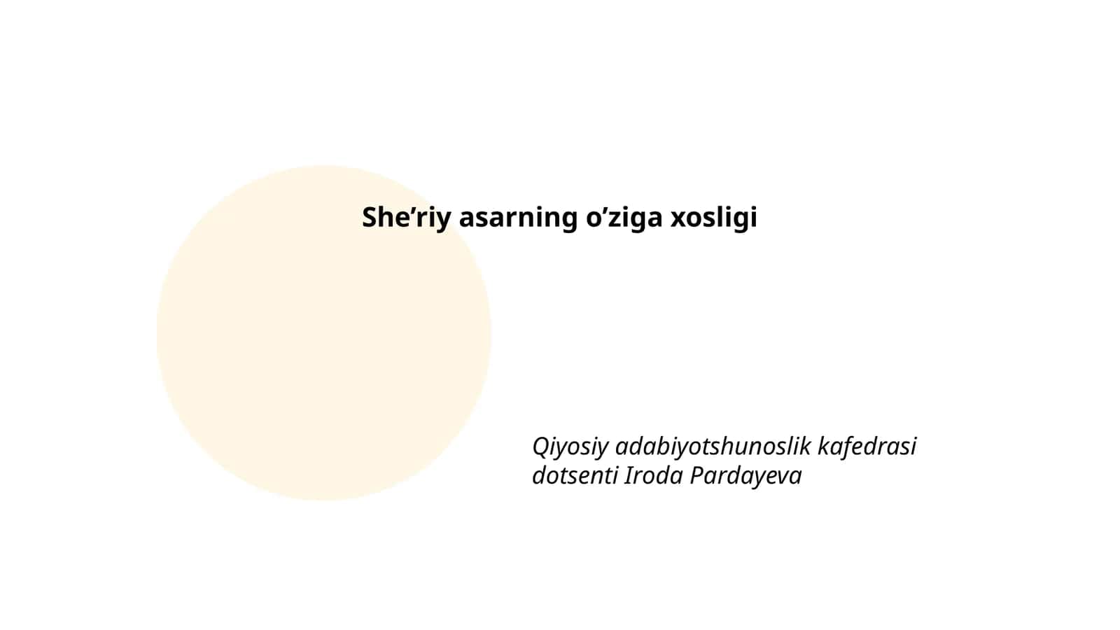 She’riyatning lingvistik jihatlari 1